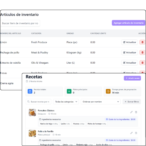 Gestión avanzada e inventario
